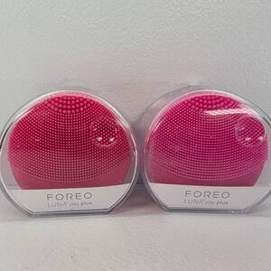 2 Pk Foreo Luna Play Plus Fuschia Tiny But Mighty Facial Cleansing Device Travel
